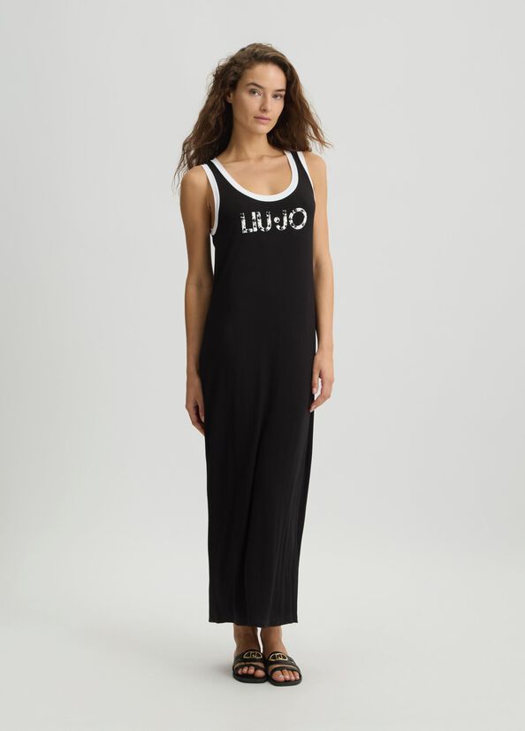 VESTIDO LARGO CON LOGOTIPO