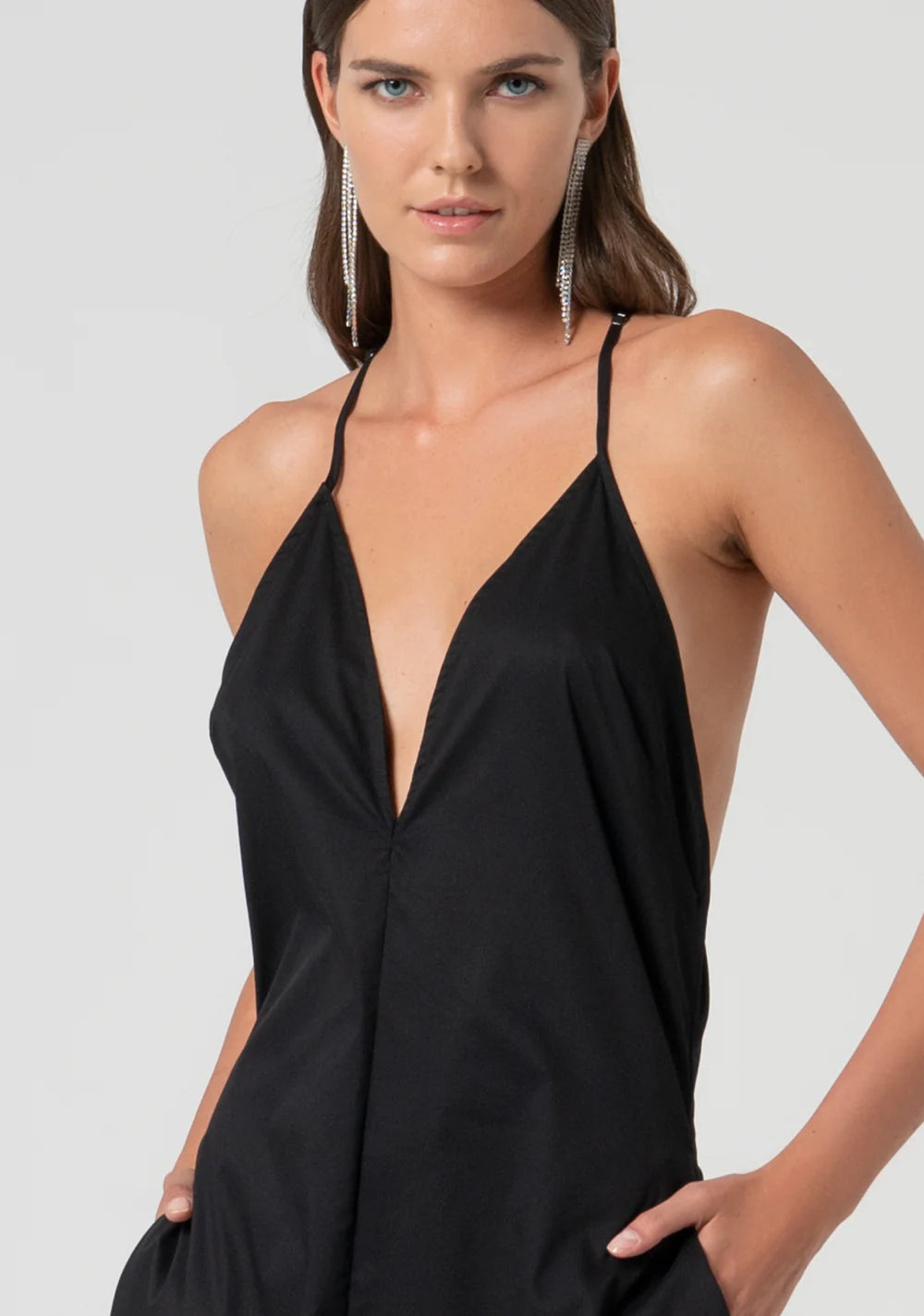 VESTIDO LARGO POPELIN