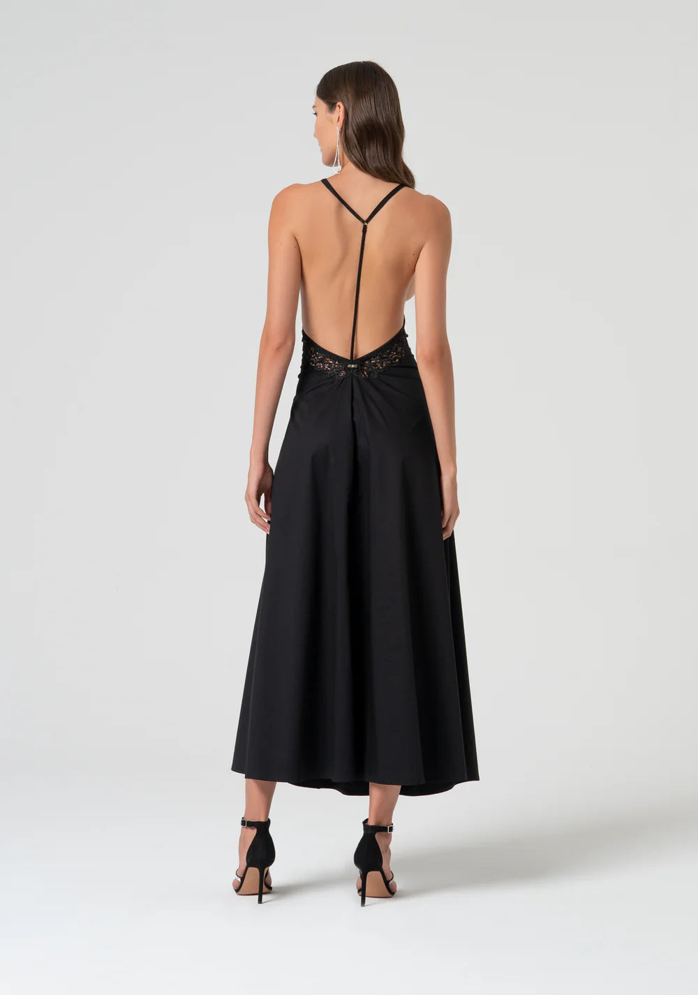 VESTIDO LARGO POPELIN